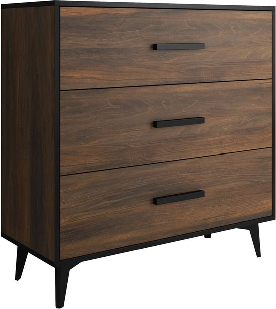 Commode frey donker eiken zwart 91 cm o6ozz3rvovke 5y4g4q