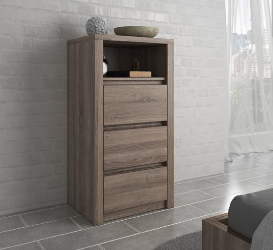 Commode monaco truffel eiken 50 cm 92000000733608360