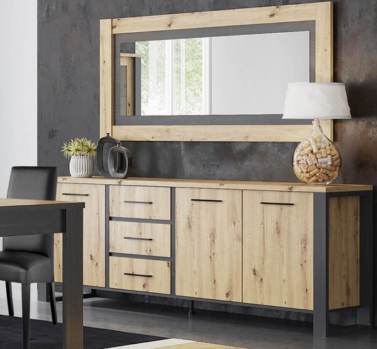 Dressoir eden eiken antraciet dressoir kast eetkamer woonkamer zetelsenbedden b7810omvdkwo k4zj1m