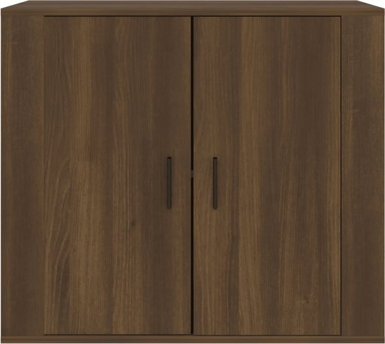 Dressoir spaanplaat 80x33x70 cm kleur bruin eiken rr5yq1awvnkk 74xj31