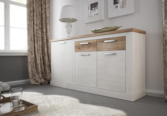 Meubella dressoir danvill wit eiken 174 cm 550x3820