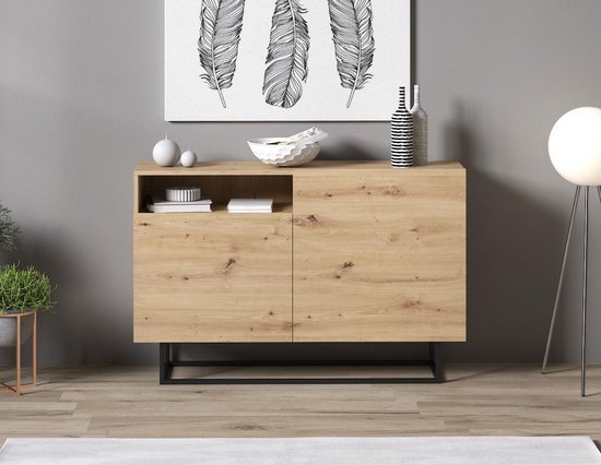 Meubella dressoir eos eiken 120 cm g5y87lxplk1j