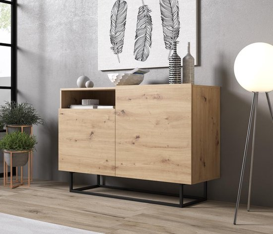 Meubella dressoir eos eiken 120 cm jplpxd4nprml