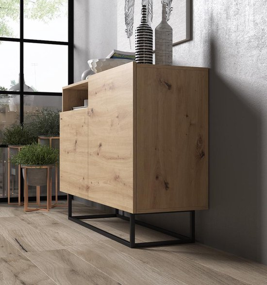 Meubella dressoir eos eiken 120 cm mwk87q1odn5g