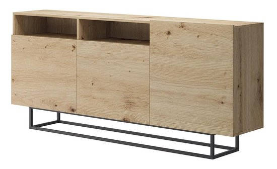 Meubella dressoir eos eiken 180 cm g5y8nx2zx5mj