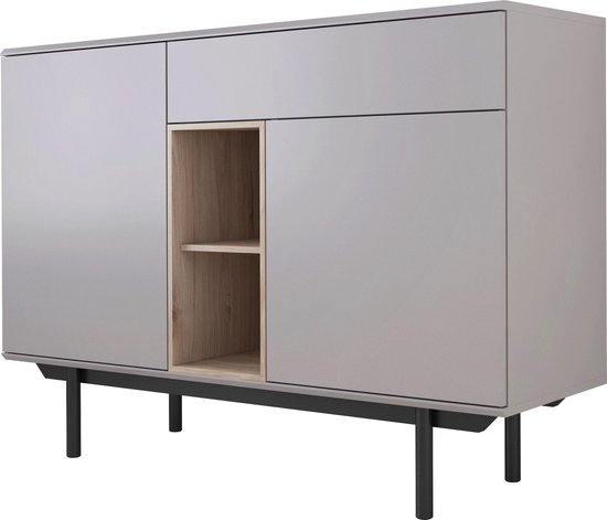 Meubella dressoir iris grijs eiken 125 cm rlaoy6jv5aqk