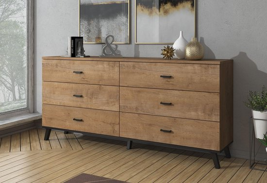 Meubella dressoir jenny eiken zwart 181 cm jexkqn5gwwqg r0ppg86