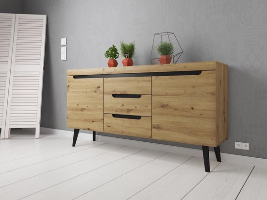 Meubella dressoir nebraska eiken 160 cm jplpxdvemmw2