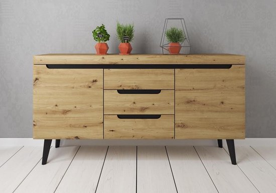 Meubella dressoir nebraska eiken 160 cm nkb1ylwov448