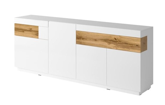 Meubella dressoir sublime wit eiken 219 cm 3ljllynl4xzm