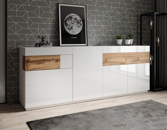 Meubella dressoir sublime wit eiken 219 cm jnlnkqe9aw7b