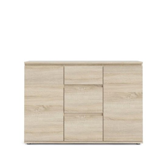 Nora Dressoir 2 Deuren En 3 Lades Eiken Structuur