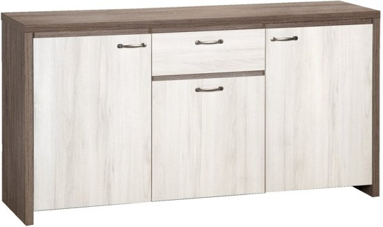 True furniture berlijn 13 dressoir truffel eiken / white wash 92000000869792960