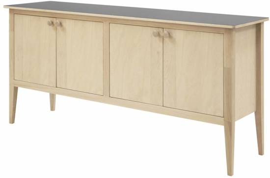 Typisk mayflower dressoir 164 cm breed eiken/zwart 92000000641561870